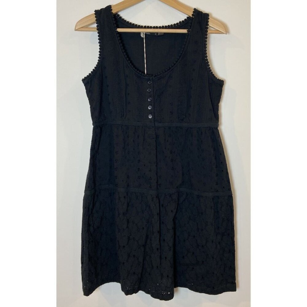 NWT Prana Kendall Dress Sleeveless A Line Eyelet Lace Black Size Small S New